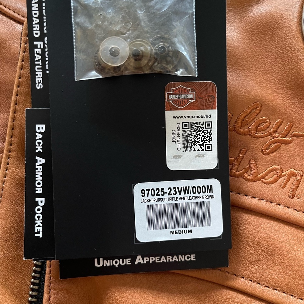 NEW Harley-Davidson Women's Pursuit Triple Vent System Leather Jacket brown - Picture 15 of 16